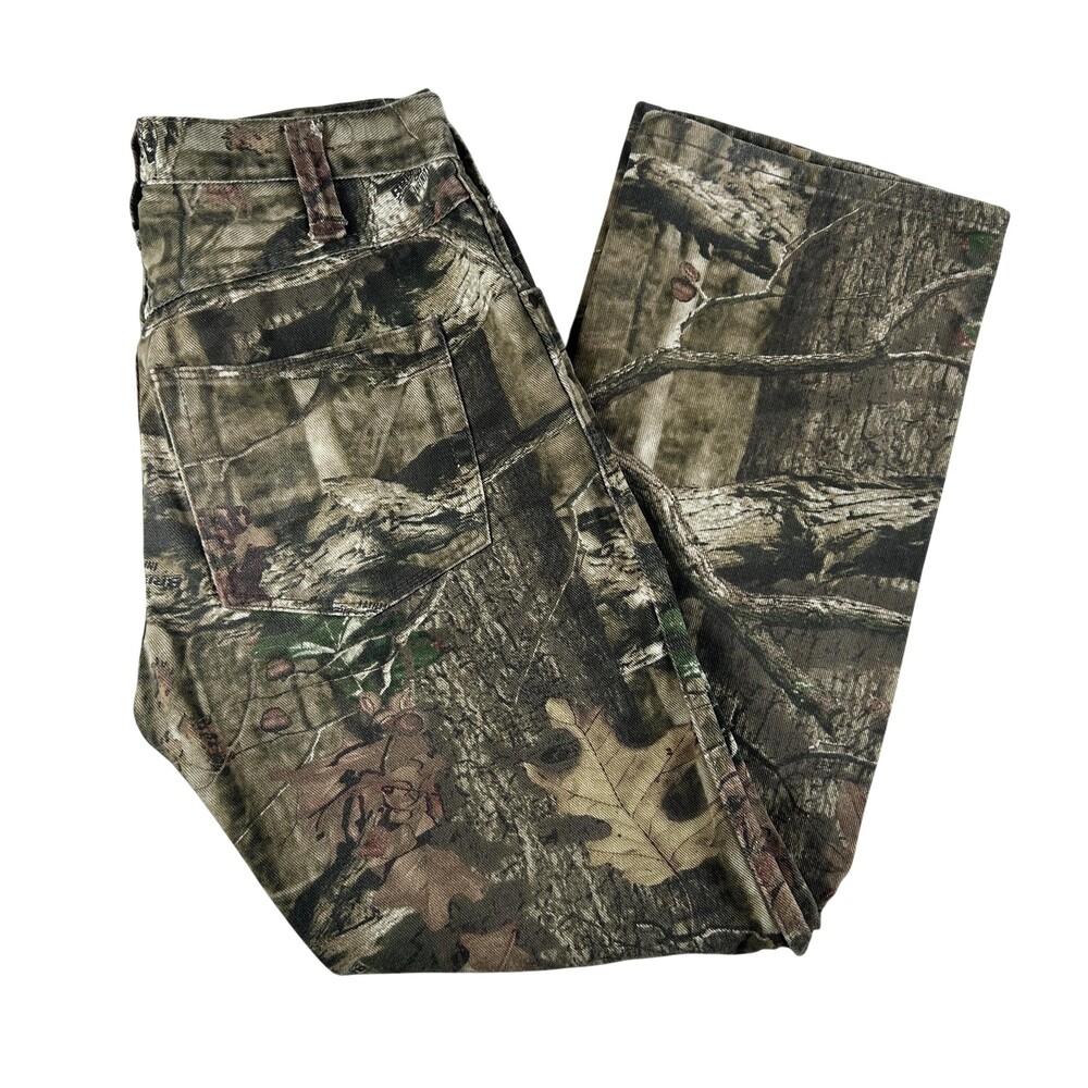 Mossy Oak Pants Mens 30x30 Break-Up Infinity Camo Hunting Denim Utility Workwear